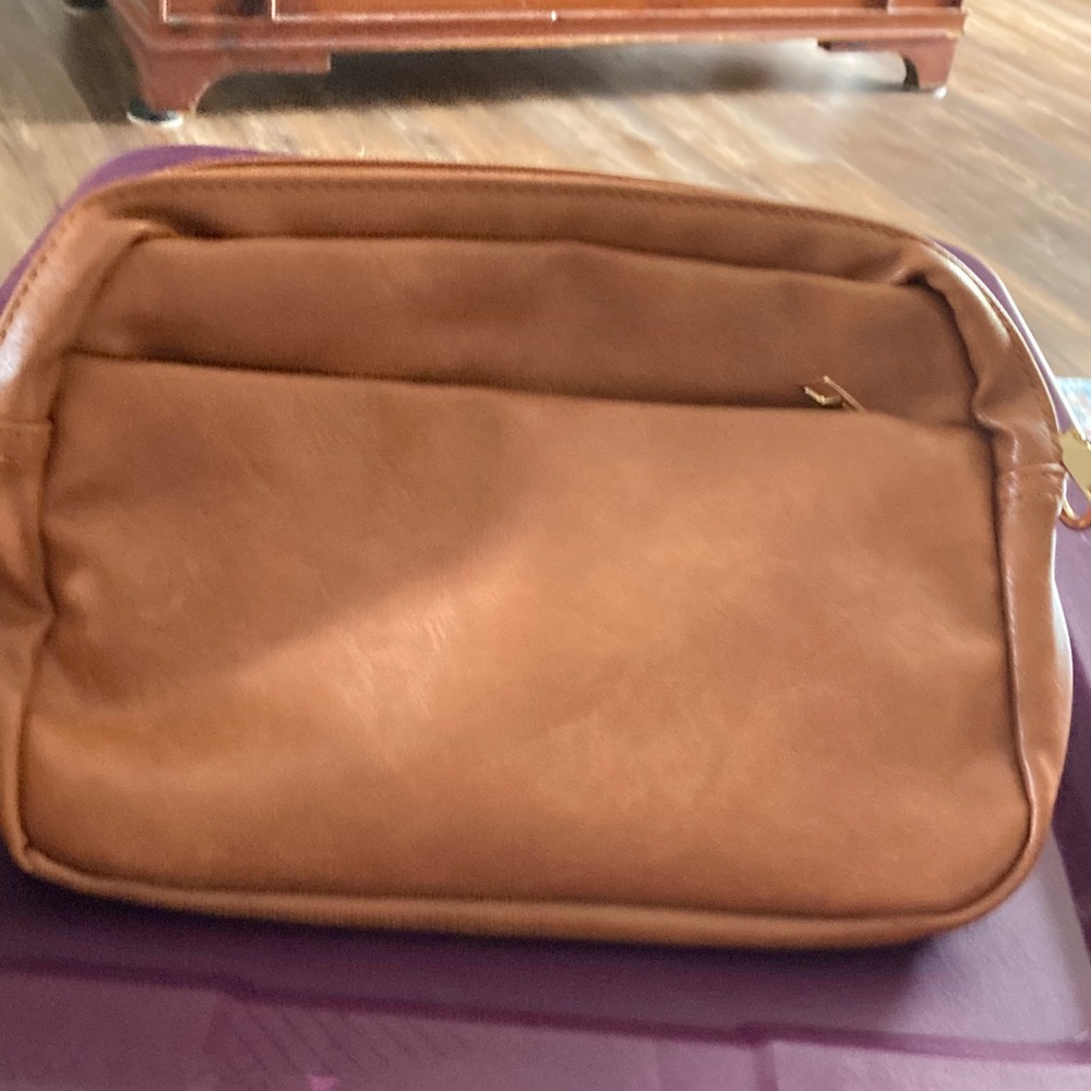 Faux Leather Crossbody with 3 Removable Straps